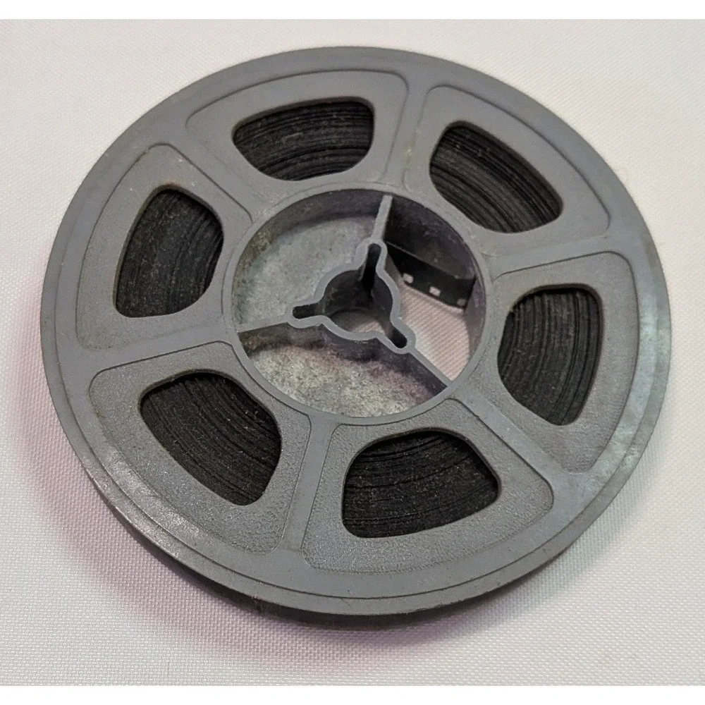 Kodak 8mm Movie Film Reel Vintage Gray Plastic Made in USA Small Collectible